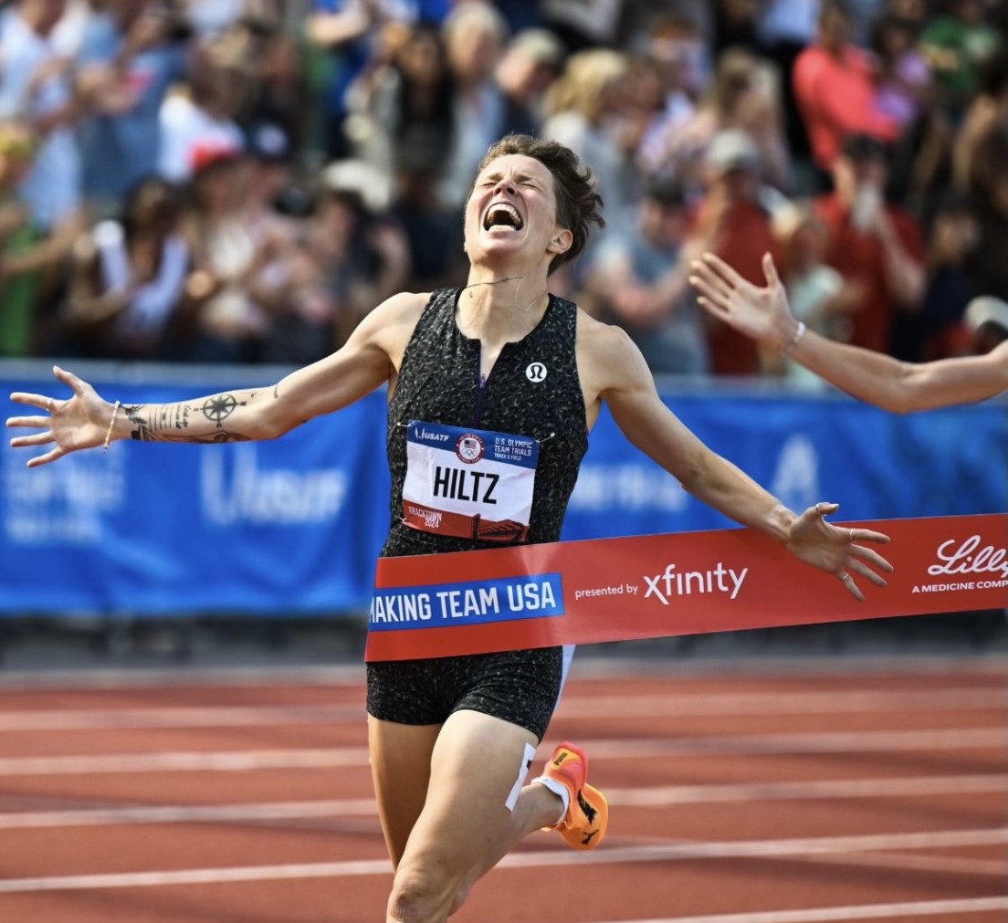 Olympic Trials Finale: Hiltz Wins in Blazing 1,500 Meters in Second Fastest American Time Ever; Nur Second to Fisher in 5,000